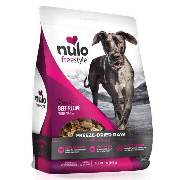 Nulo Freestyle Grain Free Beef Recipe with Apples Freeze Dried Raw Dog ...