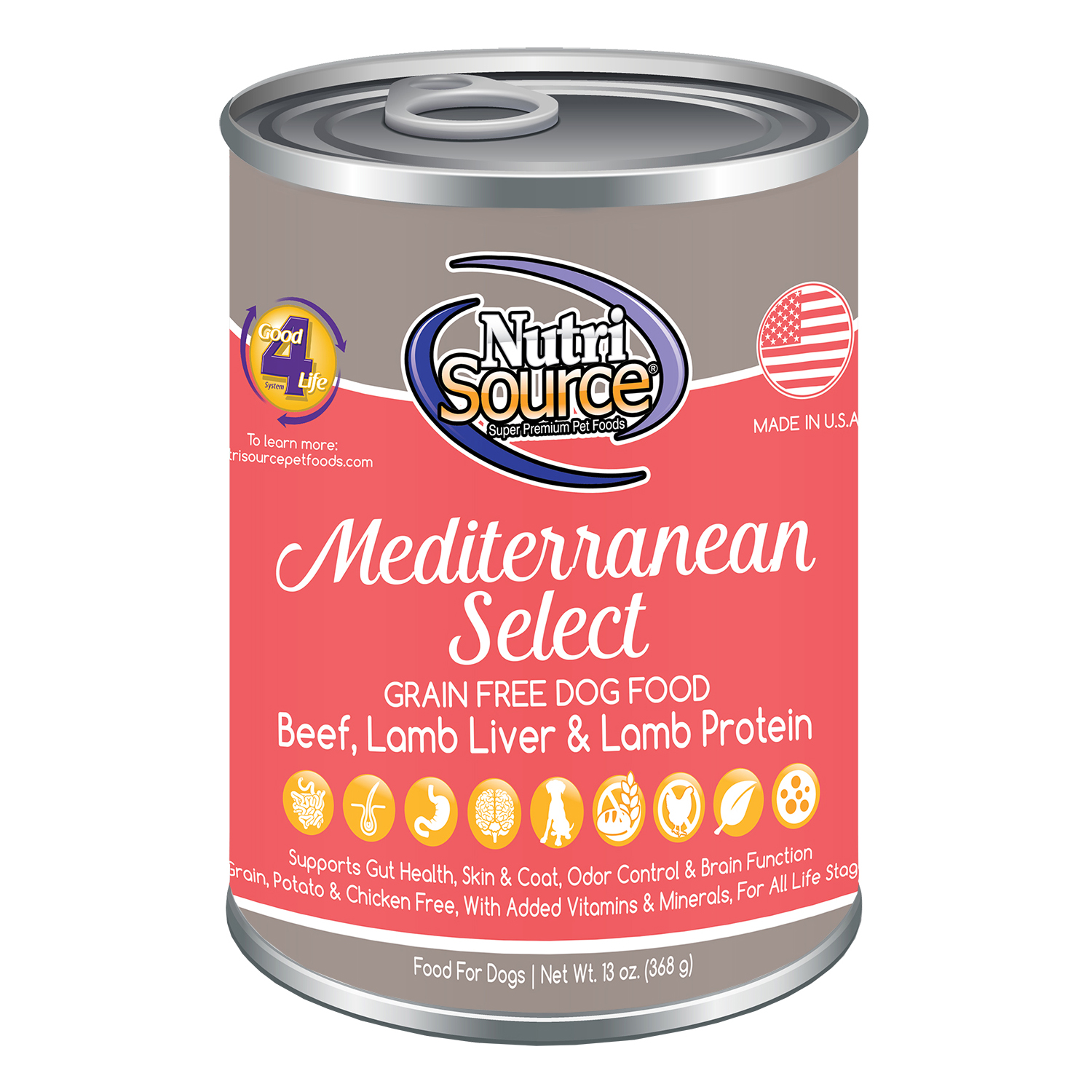 Nutrisource Mediterranean Select Grain-Free Wet Dog Food - OK Feed