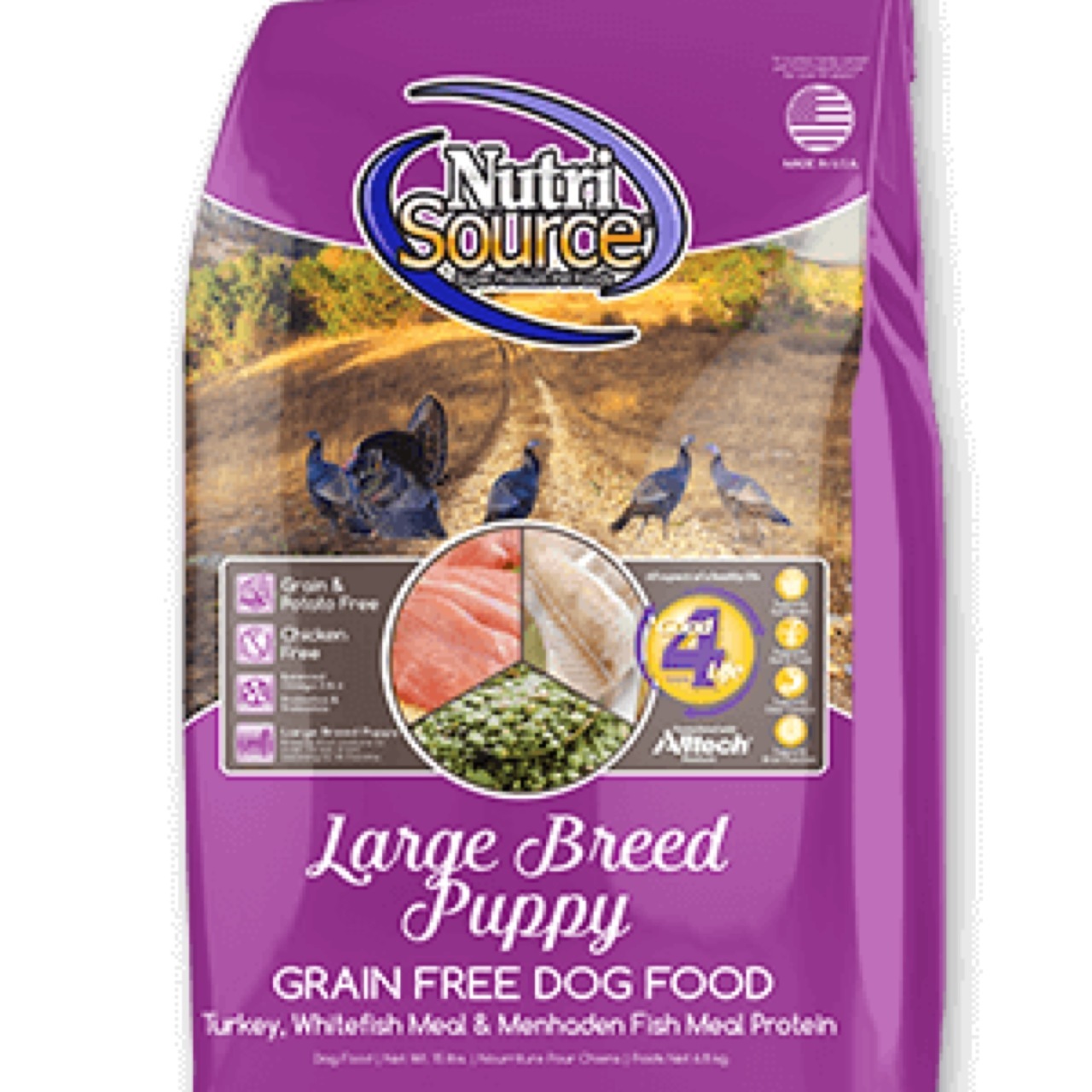 Nutrisource Large Breed Puppy Grain Free Dry Dog Food - OK Feed & Pet