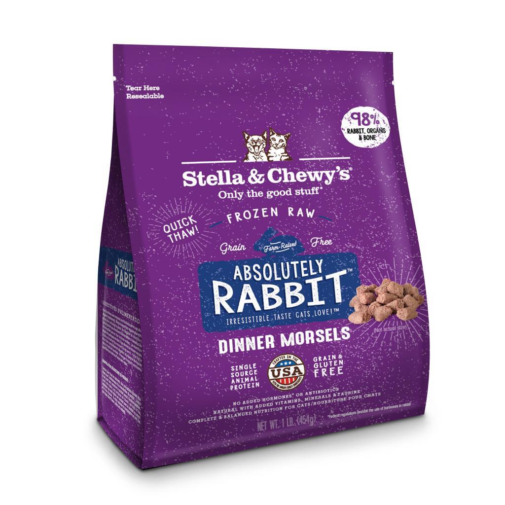 Stella & Chewys Rabbit Frozen Raw Cat Food OK Feed & Pet Supply