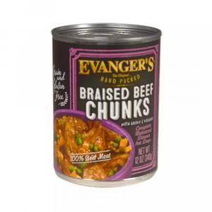 Evanger’s Braised Beef Chunks with Gravy Grain Free Wet Dog Food