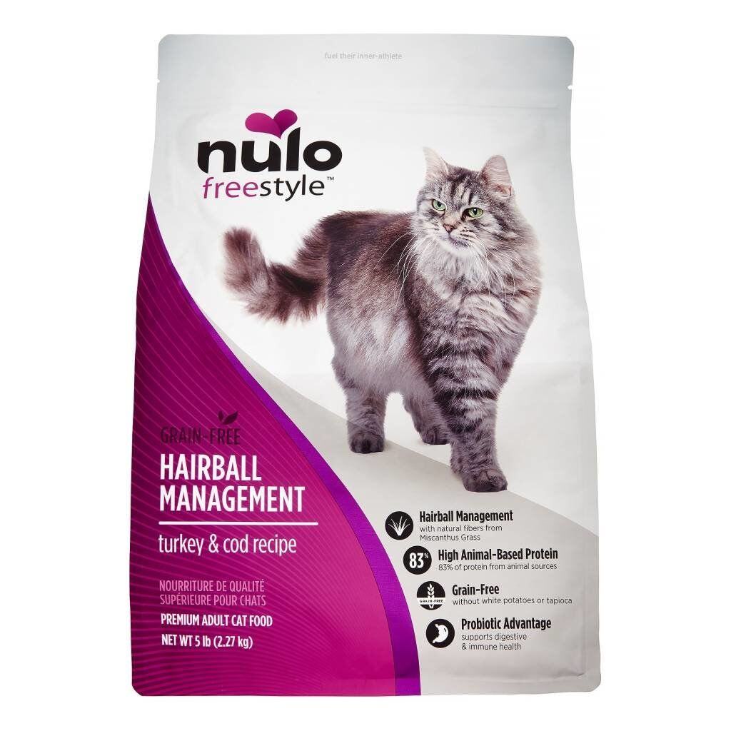 Nulo Freestyle Hairball Management Turkey & Cod Grain Free Cat Food