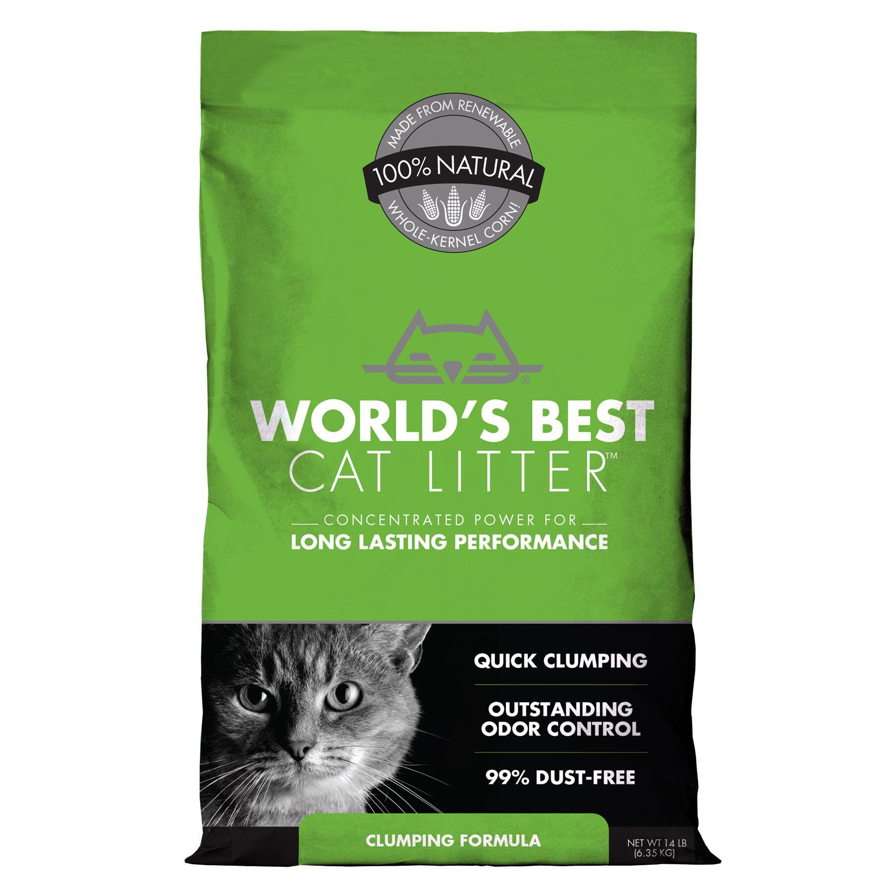 World's Best Unscented Clumping Corn Cat Litter OK Feed & Pet Supply